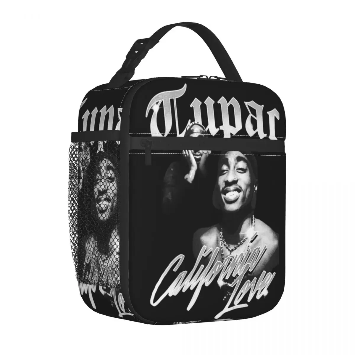 Rapper Tupac 2pac Insulated Lunch Bags Thermal Bag  Lunch Container Hip Hop High Capacity Lunch Box Tote Food Bag College Travel