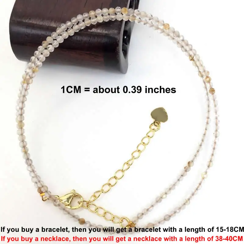 Facettierte Edelsteine 2-3mm Perlen Halskette Armband Kristall Quarz Achat Labradorit Amazon Choker Herren Damen Schmuck Party Geschenk – Detail 16