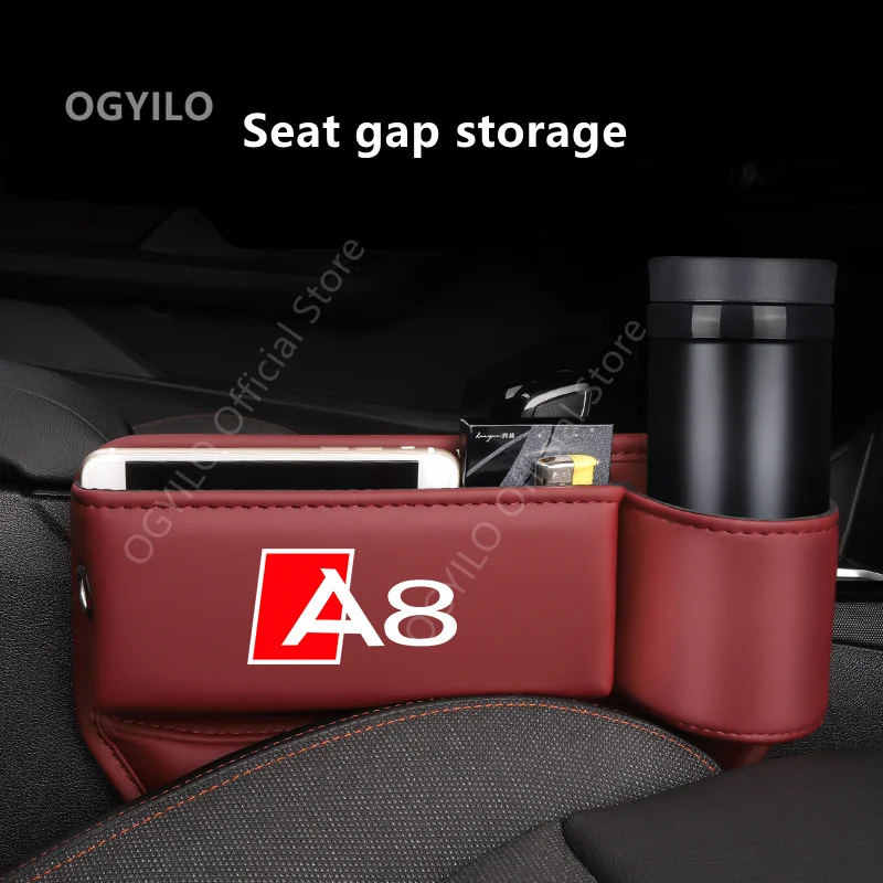 For Audi A8 Car Interior Storage Pocket Multifunctional Car Seat Gap Storage Box Car Seat Storage Manager