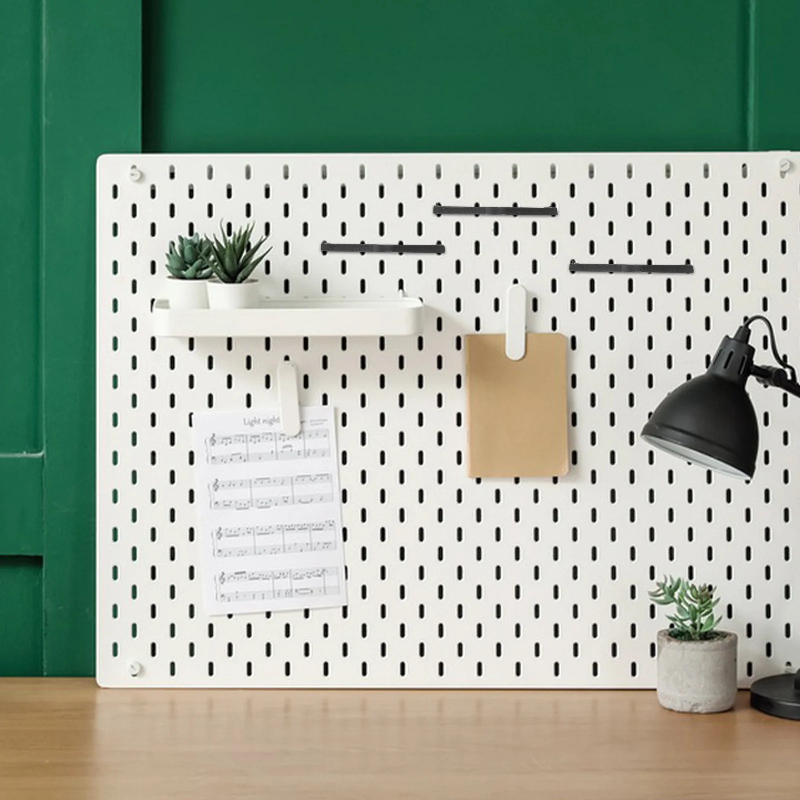 

100 Pcs Hole Plate Hook Fixing Buckle Plastic Pegboard Hooks Display Clip Organizer Lock Fixers Retainers