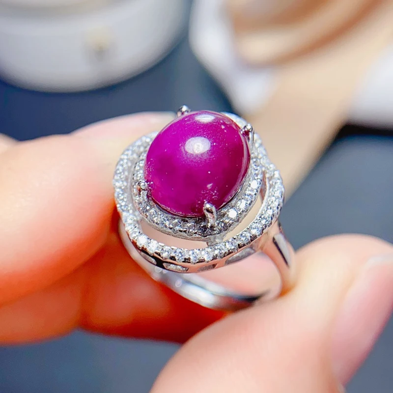 Natural Ruby Rings for women silver 925 jewelry luxury gem stones 18k gold plated free shiping items