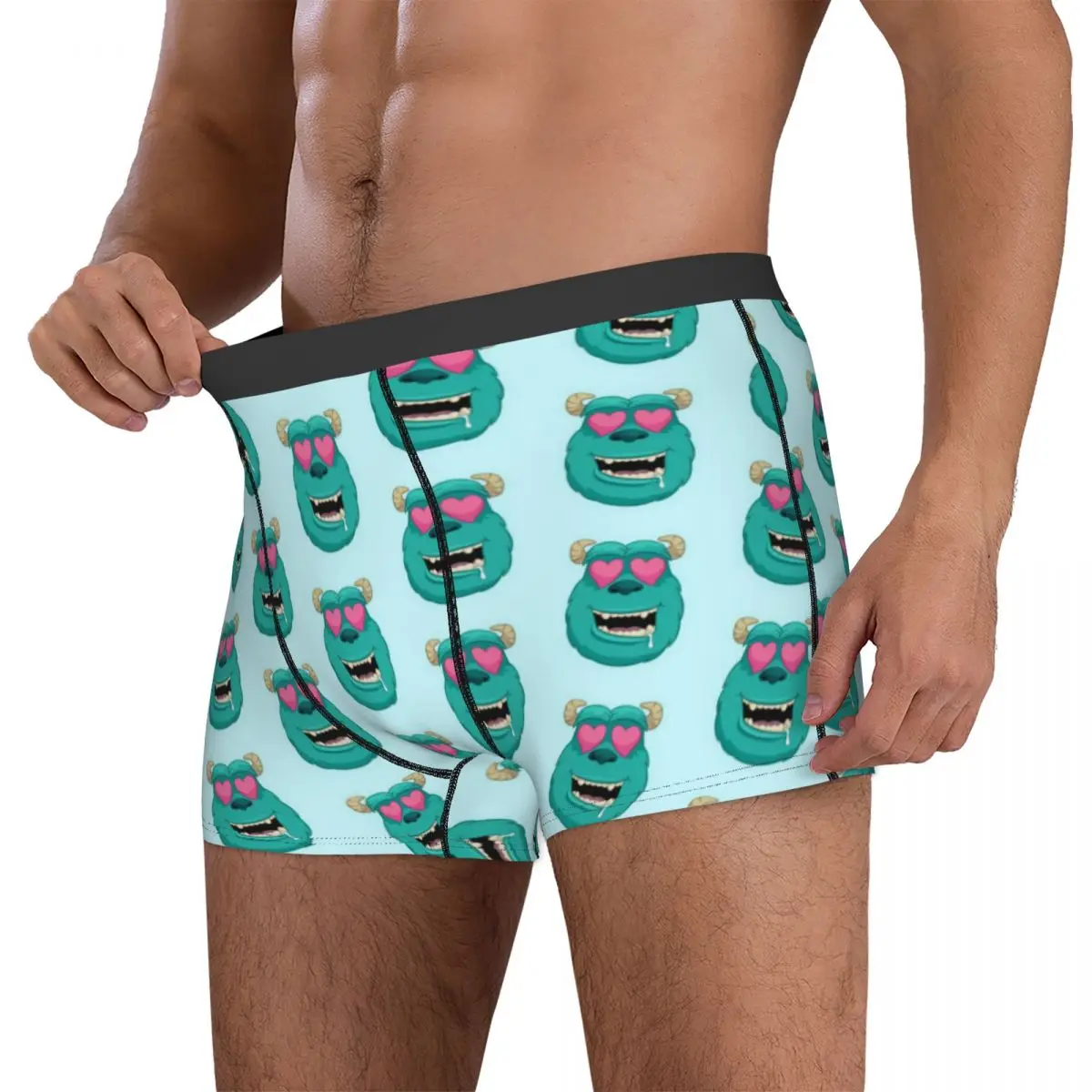 Monsters Inc القلب سولي الملابس الداخلية الرجال السروال نمط مثير لينة boxershorts رائجة البيع السراويل ملخصات حجم كبير