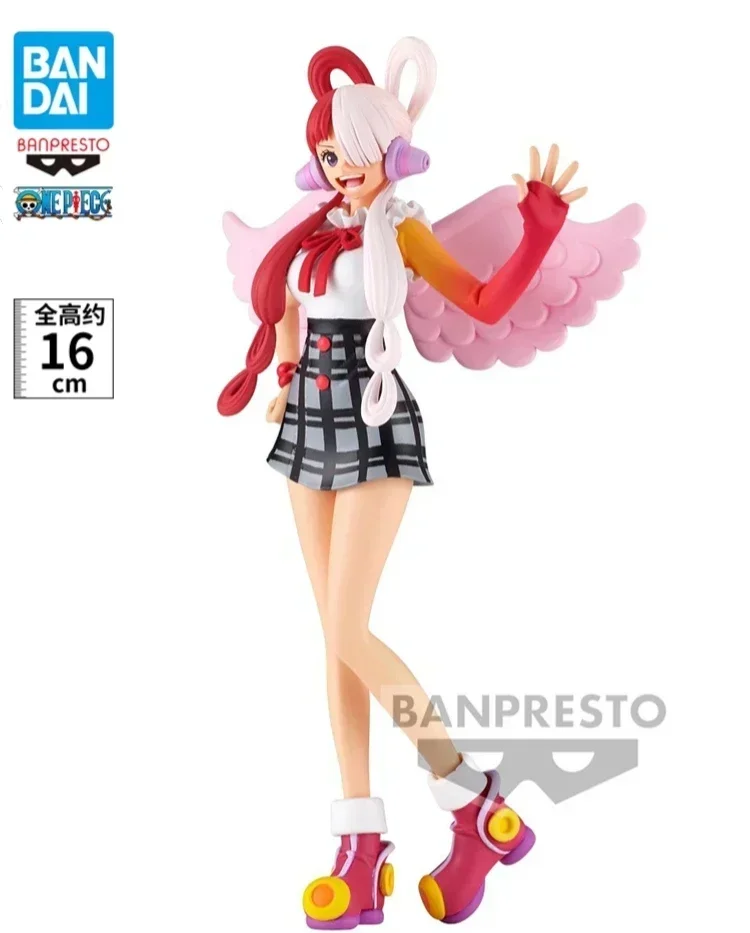 

Bandai 16cm One Piece Original Genuine Figure Dxf Red Uta Pvc Model Doll Decoration Desktop Decoration Ornament Birthday Gift