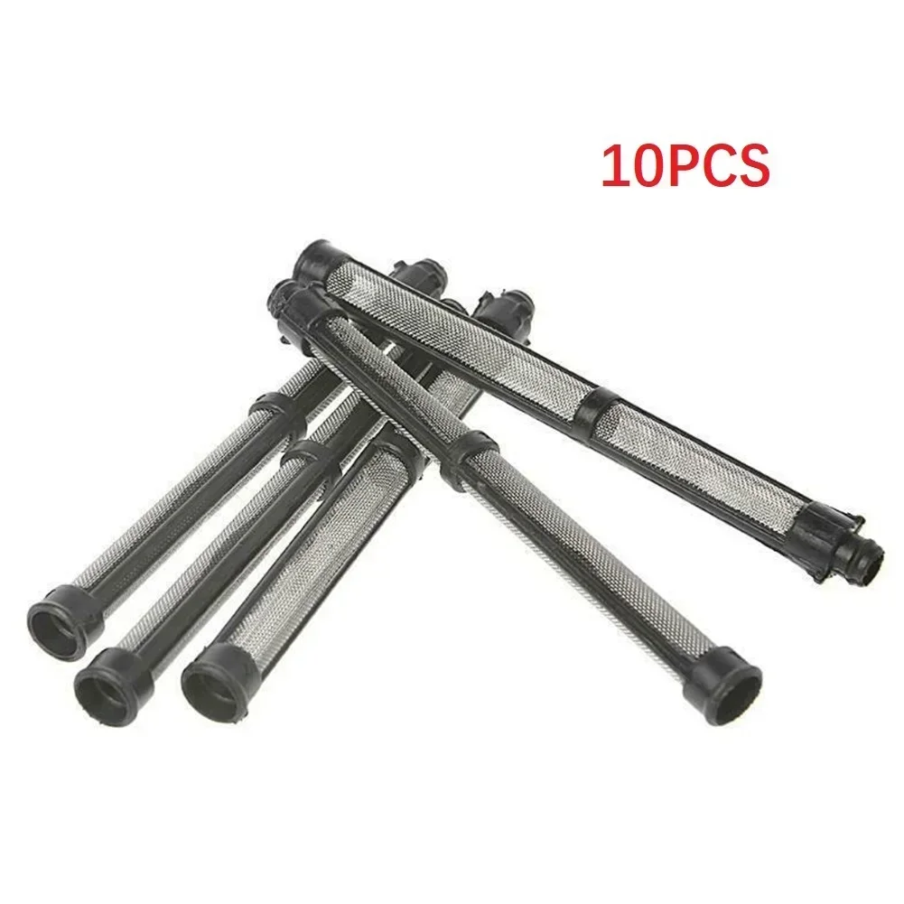 10pcs Black Airless Spray Pump Filter Grid 60 Mesh Replacement Mesh Filter For 390 /395/ 490/ 495 Airless Spraying Machine