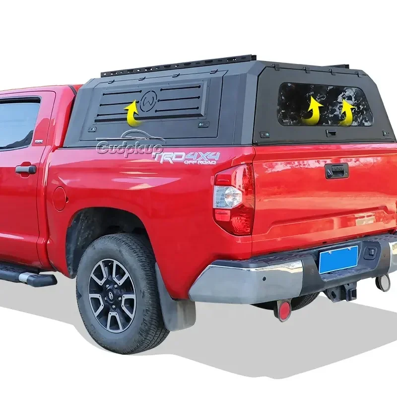 High-grade Steel Dual Cab 4x4 Pickup Truck Topper aluminum hilux canopy hardtop for nissan frontier Tundra Tacoma vigo revo