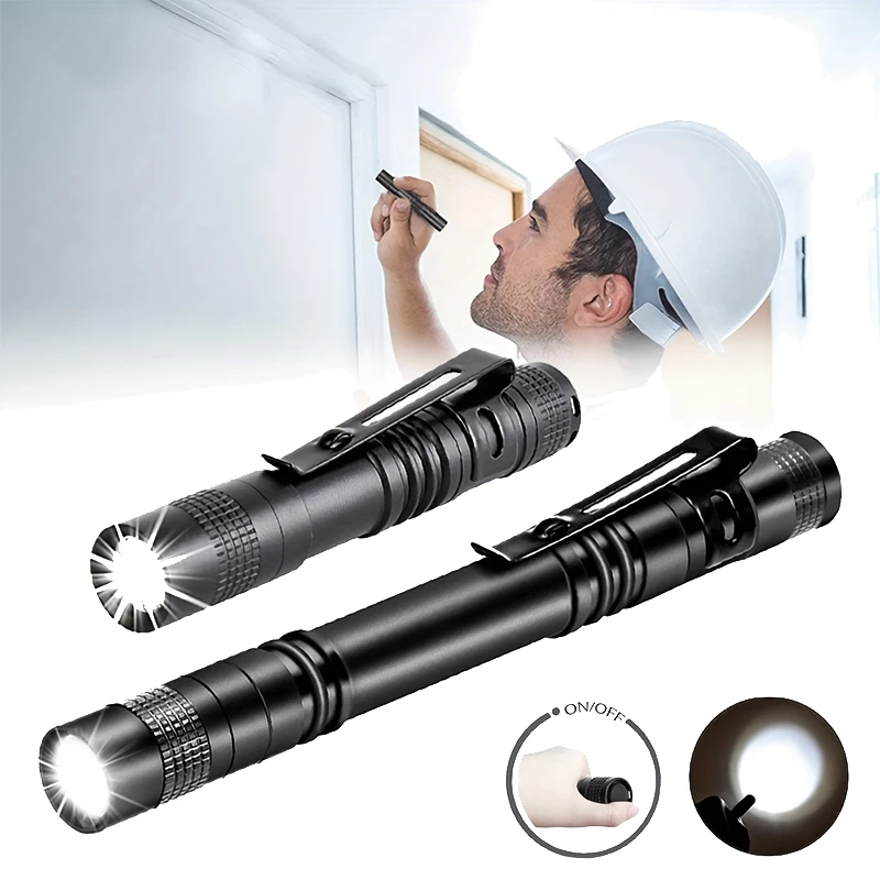 Mini Portable LED Pen Light Pocket Ultra Bright High Lumens Handheld Flashlight Linterna Torch For Camping Outdoor Emergency