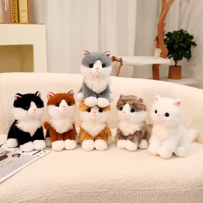 Simulation Katze Puppe Sanfte Und Bequeme Lifelke Puppe Stofftier Katze Hause Ornament Urlaub Überraschung Geschenk – Detail 11