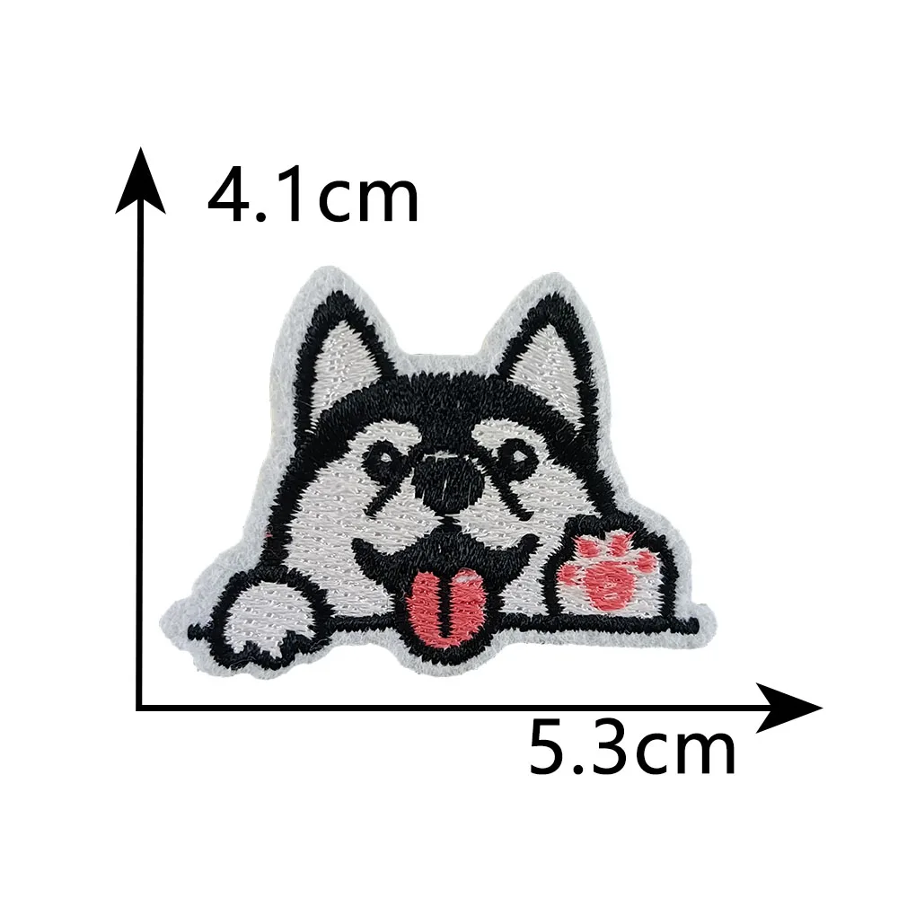 Animal cartoon cat dog pattern embroidery hot melt adhesive ironing patch patch sewable decorative clothing accessories patch