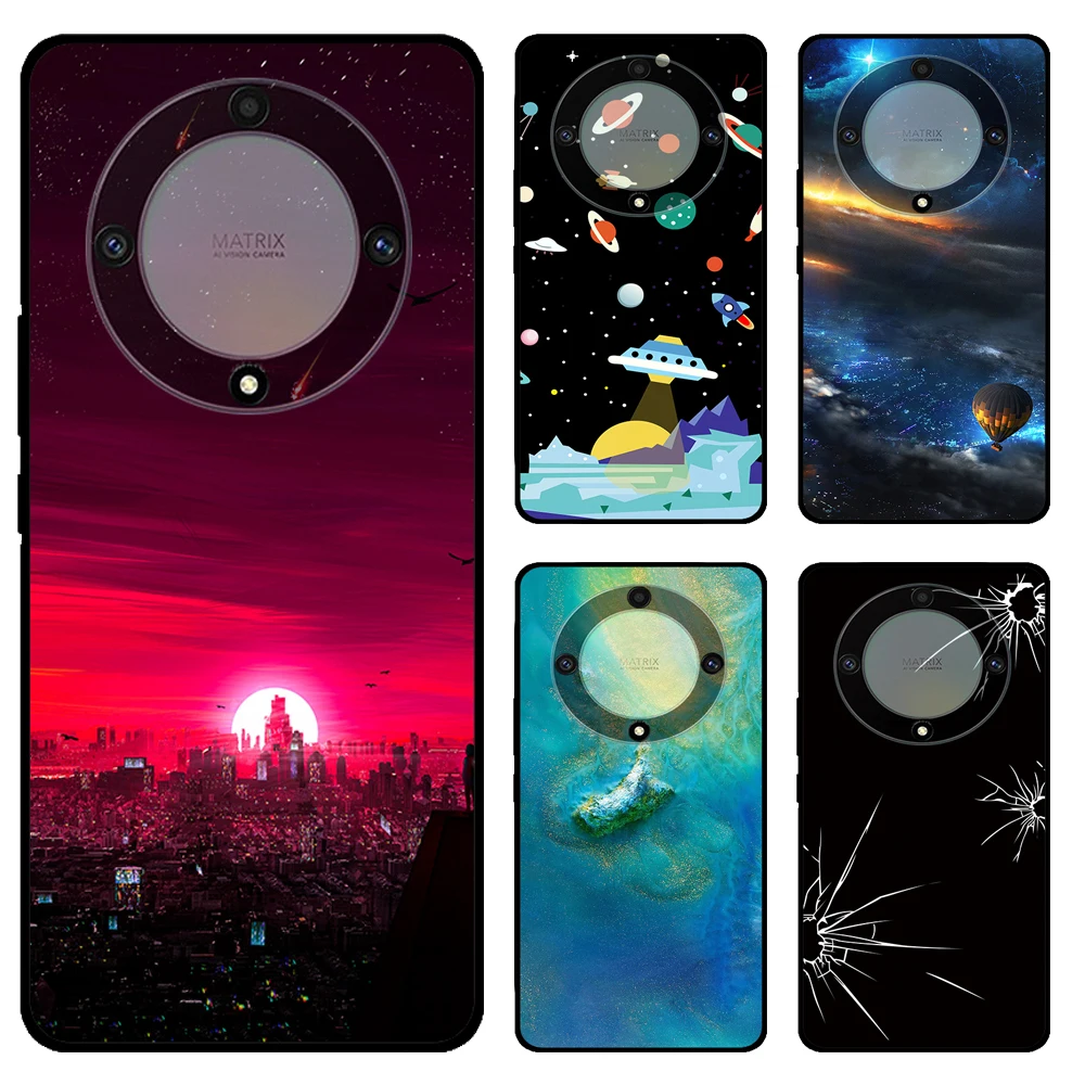 For Honor X9b 5G Cover Honor X9b Fashion Soft TPU Silicone Phone Case for Huawei Honor X9B Coque Bumper Fundas X 9B X9 B Bags