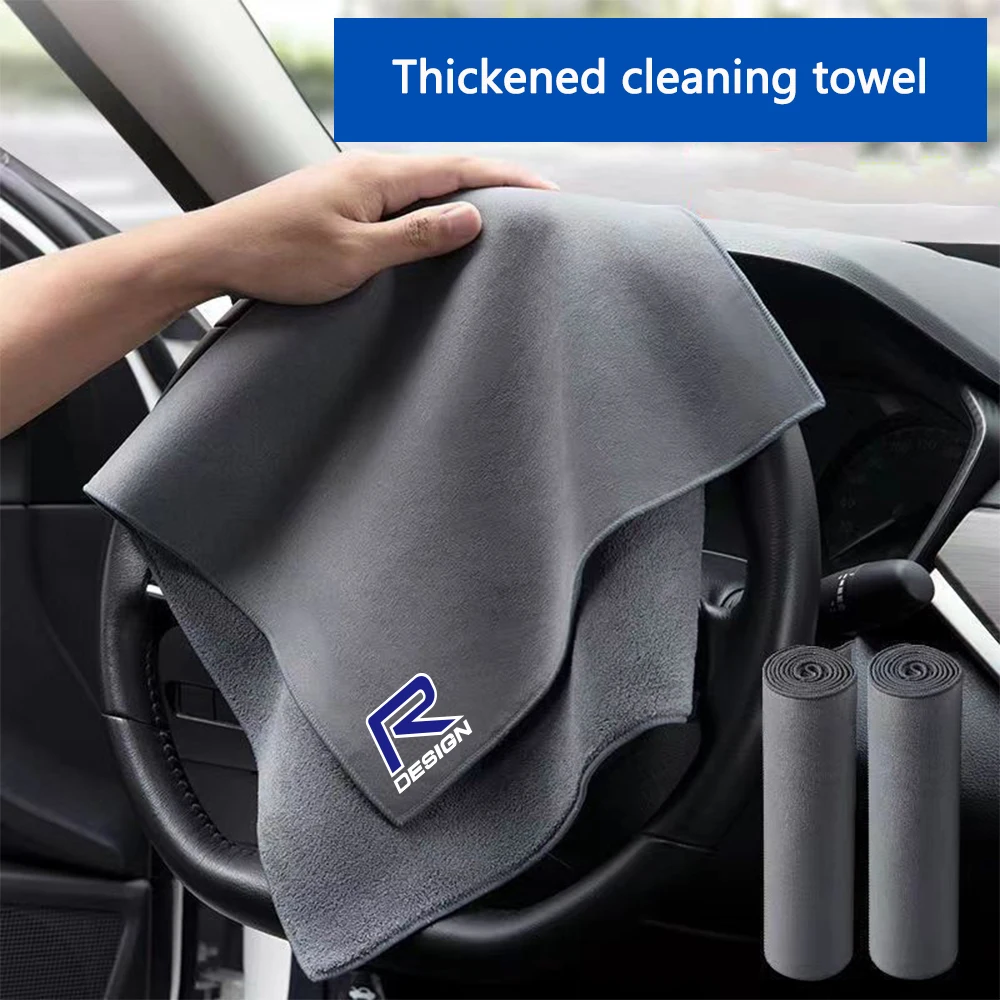 Car Cleaning Cloth Wash Drying Absorbent Towel For Volvo Rdesign XC60 XC90 XC40 S60 V40 V50 V60 S80 S40 C30 AWD C70 S90 T6