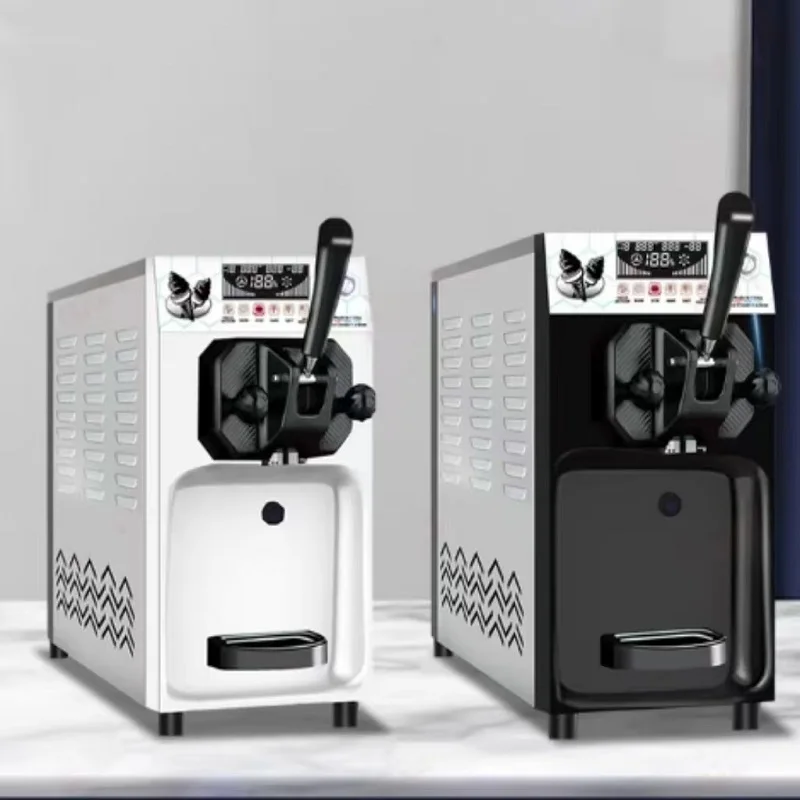 سطح المكتب نكهات واحدة آيس كريم ناعم القوام آلة التنظيف الذاتي آلة الآيس كريم التجارية تصميم جديد صانع الآيس كريم