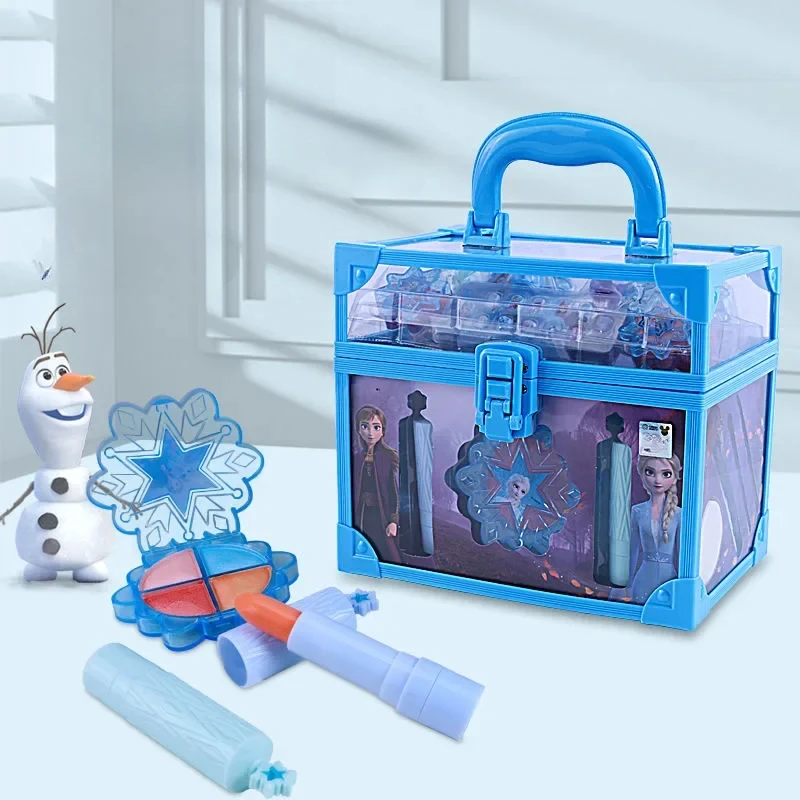 

Disney girls Frozen 2 real Beauty Toys Makeup Box Set Girl Princess Elsa Anna Pretend Play Children Kids Birthday Gift