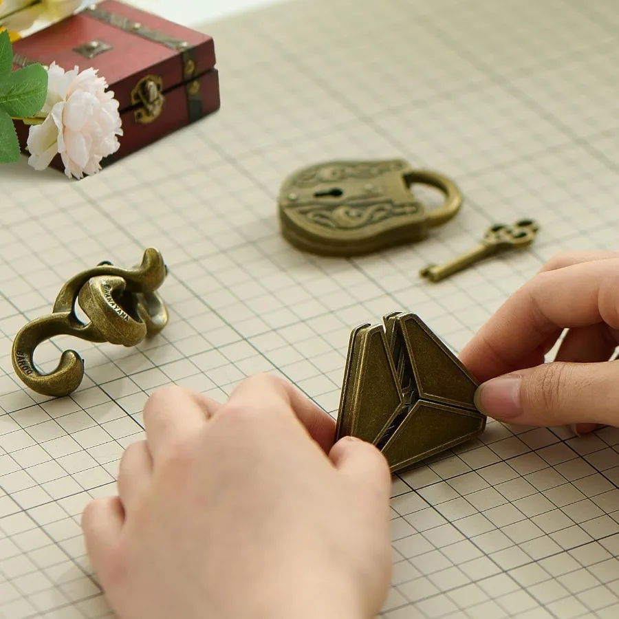 3-delige set metalen hersenkraker puzzel speelgoed IQ uitdagingsspellen oplossing ontgrendelen voor kinderen en volwassenen perfecte feestuitdaging cadeau