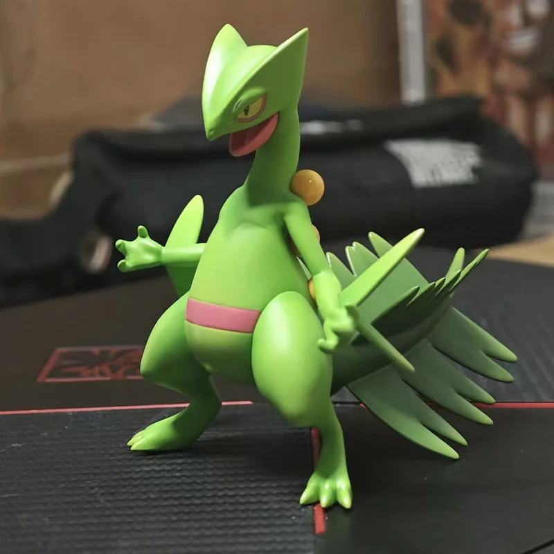Figurines de dessin animé Pokemon Sceptile 9cm, Statue en Pvc 1/20, modèle de décoration de salle, Collection d'ornements, jouets cadeaux d'anniversaire pour garçons
