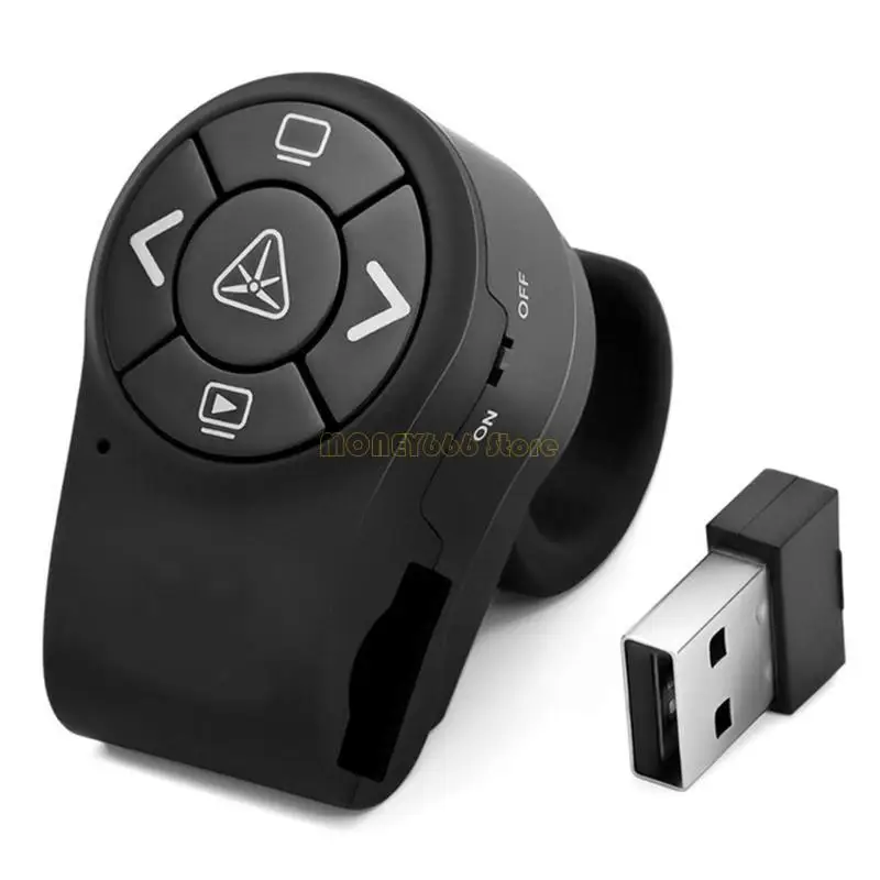 F62C Apresentação Remote Clicker PPT Clicker Ring Remote controle remoto para slide ppt