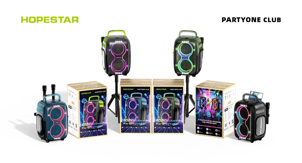 HOPESTAR PARTYONE CLUB 650W BT5.4 Speaker 36000mAh Removable