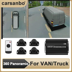 Carsanbo Car For VAN Truck 360° Bird's Eye View Camera System (3D+1080P) TVC 360 Surround Seamless View Recorder