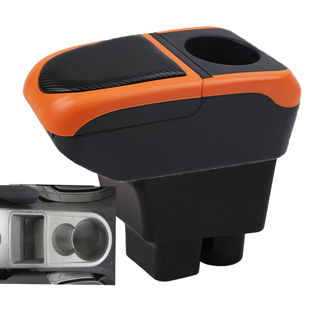 

For Skoda Rapid Armrest Box Arm Elbow Rest Center Console Storage Case with Cup Holder USB Port