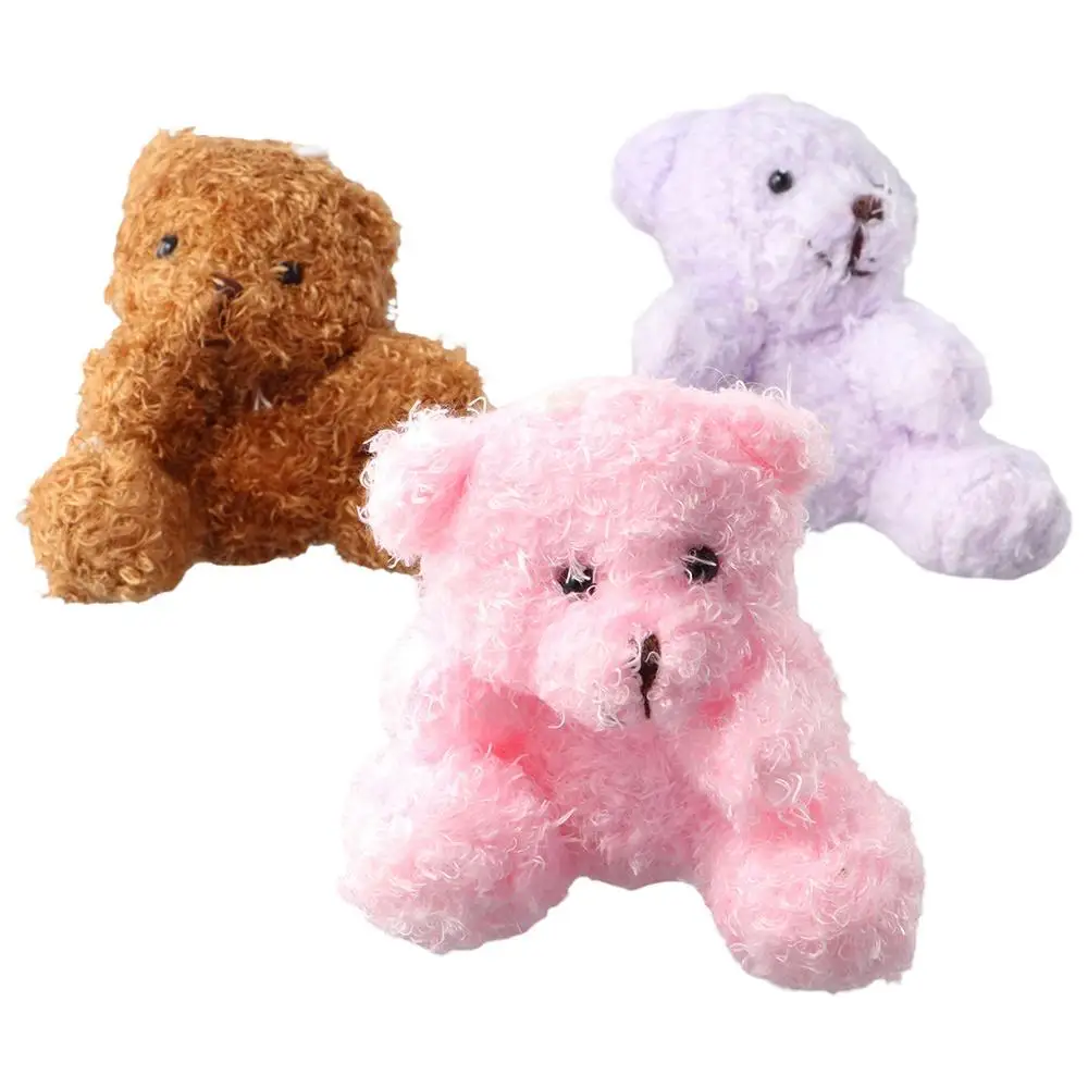 Trinket Filling Decoration Wedding Present Stuffed Toys Plush Bear Keychains Stuffed Animal Toys Bear Pendant Bear Plush Toys