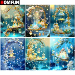 HOMFUN Diamond Painting Cross Stitch