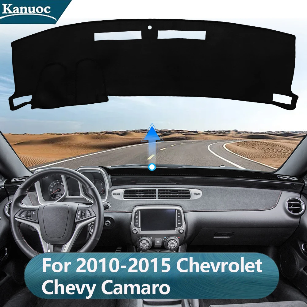 

Protective Pad For 2010-2015 Chevrolet Camaro Dash Mat Anti-UV Carpets Car Accessories Car Dashboard Cover