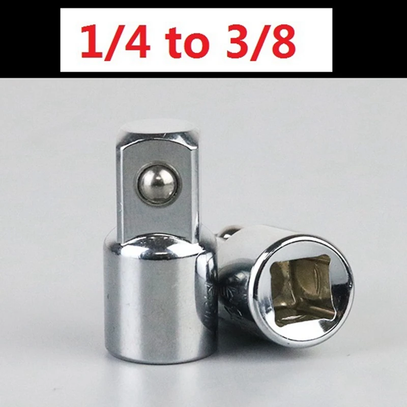 HOT-6Pc Socket Converter Adaptor Set Sleeve Adapter 1/2,3/8,1/4 Interchangeable Adapter Ratchet Wrench Attachment
