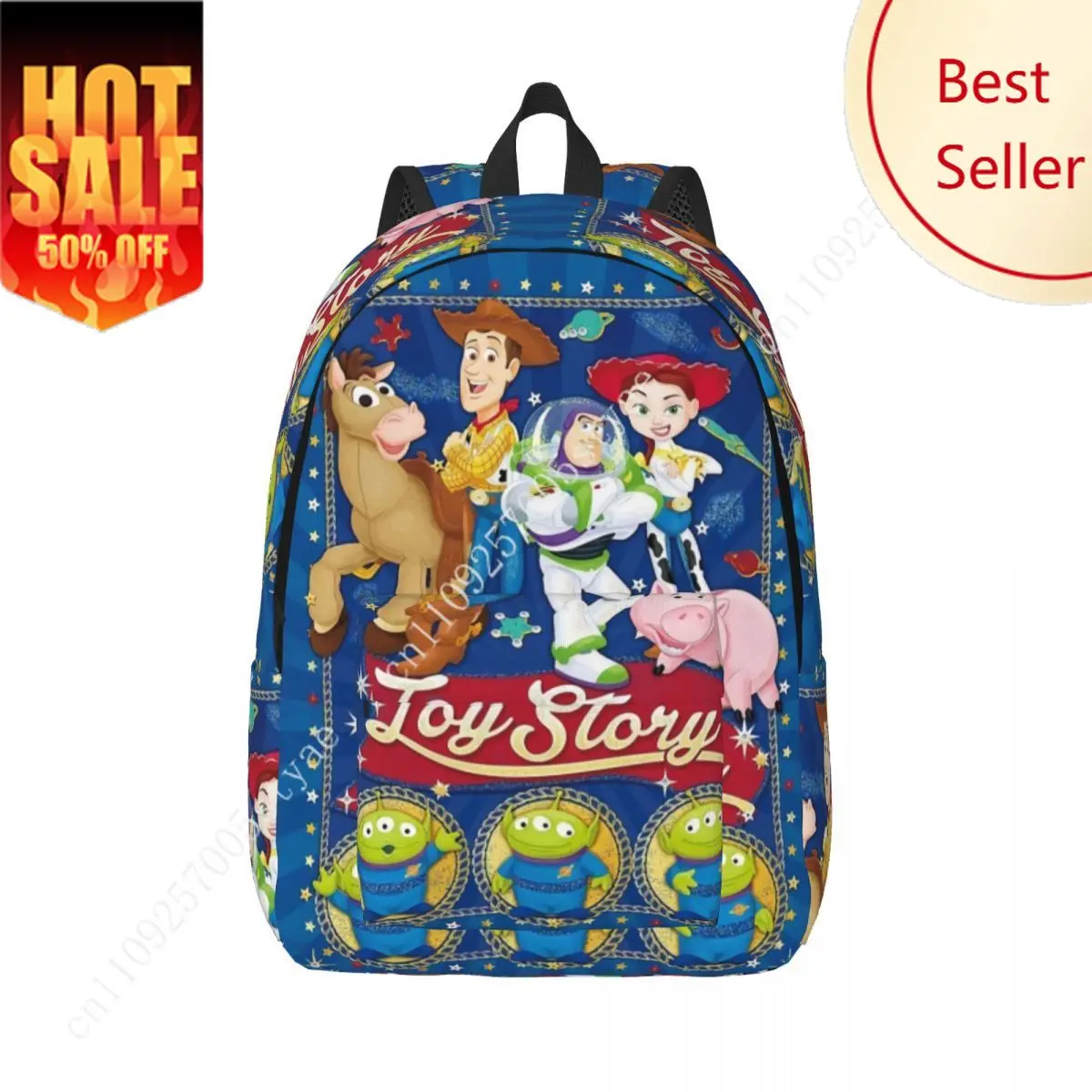 

Custom Toy Story Woody Canvas Backpacks for Water Resistant College School Buzz Lightyear Cartoon Bag Printing Bookbags