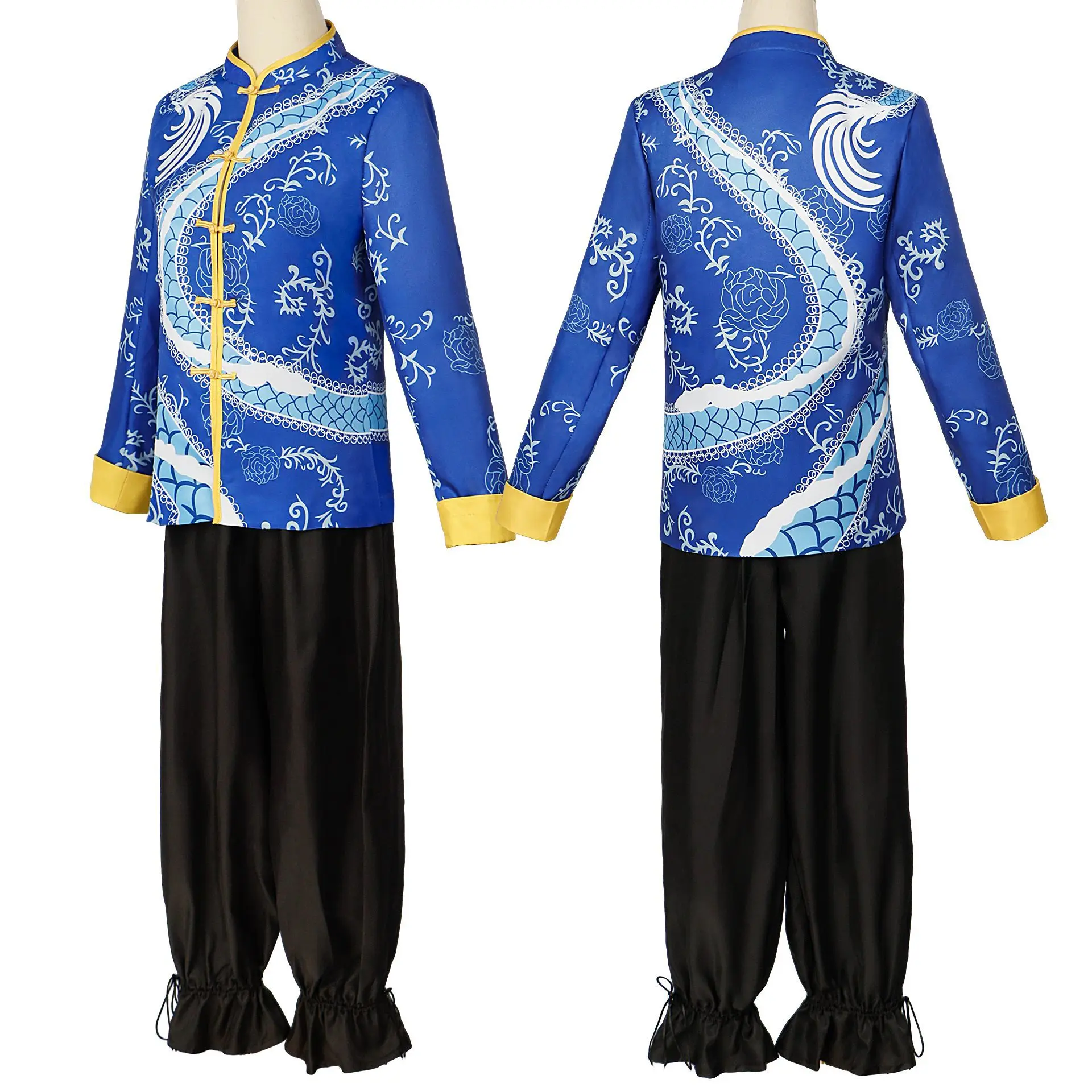 Anime OSHI NO KO Hoshino Akuamarin Kung Fu Clothing Men Women Wig Chinese Outfit Role Play Uniform Halloween Cosplay Costume