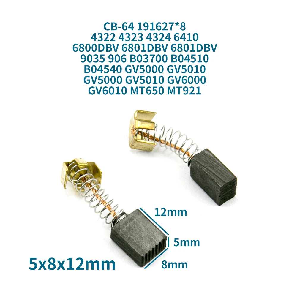 

Угольная щетка CB-64 для Makita BO4510 9035 6413 4324 GV5010 6010 191627 *8 Аксессуары для угольных щеток