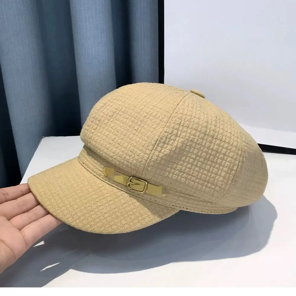 Achteckige Newsboy-Mütze Accessoires Modische Designer-Baskenmützen Retro-Hauben Hüte Damen Hüte & Mützen Visiere Bekleidungszubehör