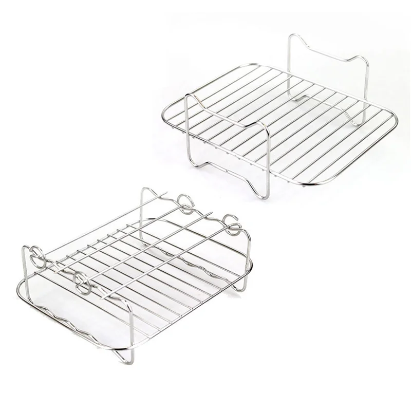 

A88M фритюрница, подставка для шампуров и подставка для приготовления на пару для гриля Ninja Foodi, нержавеющая сталь, аксессуары для домашней кухонной духовки и плиты