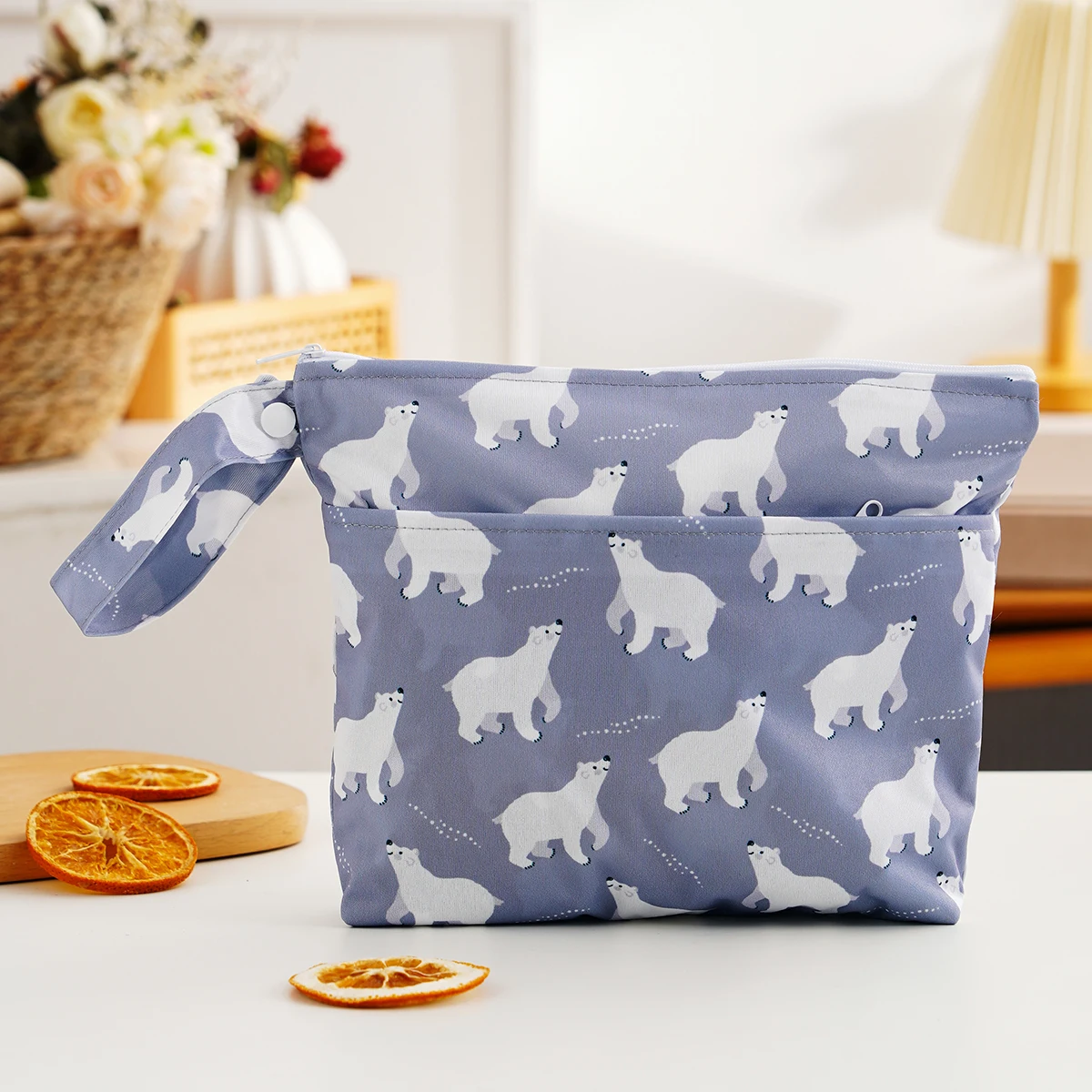 1 PC Baby Diaper Bag Waterproof Wet Dry Pack Mummy Storage Nappy Organizer Insert Tote Purse Travel Stroller Carry Bag