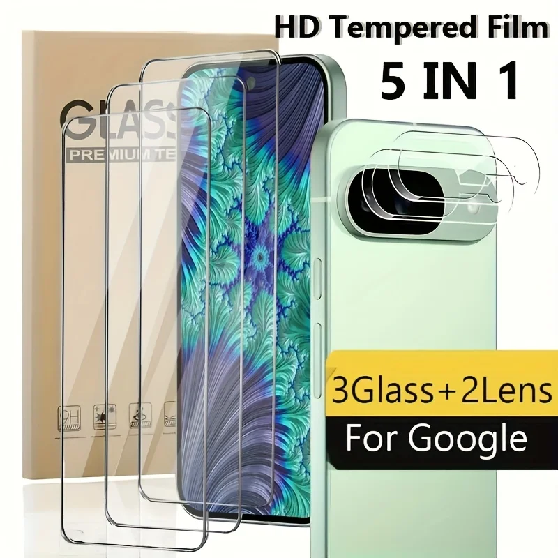 

Tempered Glass Screen Protectors with Camera Lens Films for Google 9H Hardness Anti-scratch Shatterproof Protective Films