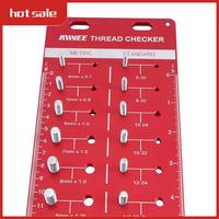 34 Nut And Bolt Thread Checker, 15 Metric & 19 Standard Nut & Bolt Size Identifier Gauge Durable Easy Install Easy To Use
