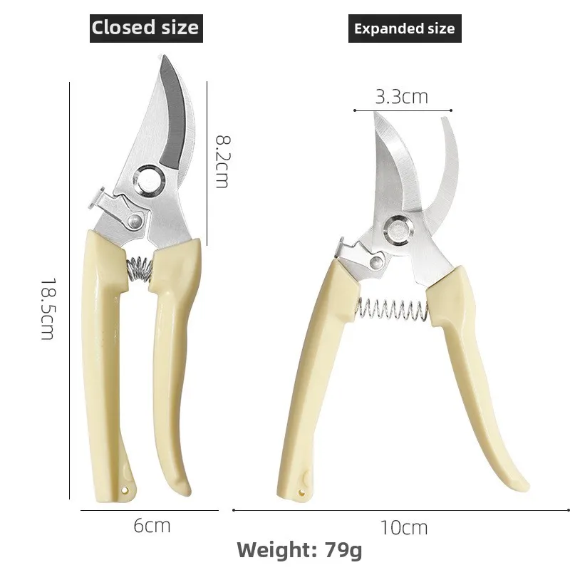 Witte snoeischaar voor tuinfruitbomen