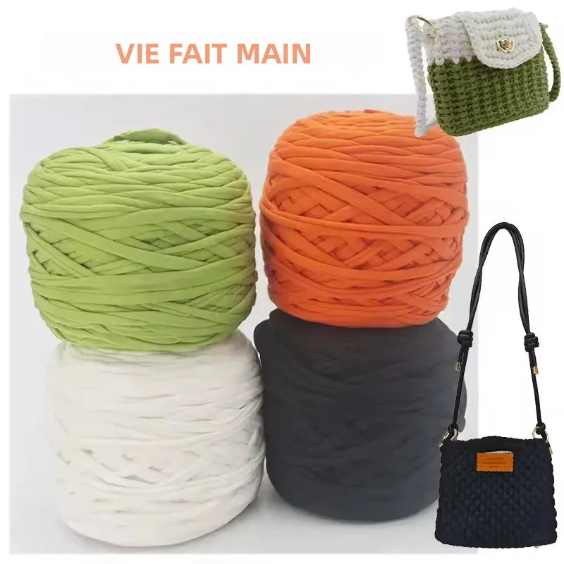 

280g Soft Crochet Yarn T-Shirt Yarn for Do-It-Yourself Crochet Crafts Suitable for Bags Cushions Dolls And Home Decor Projects