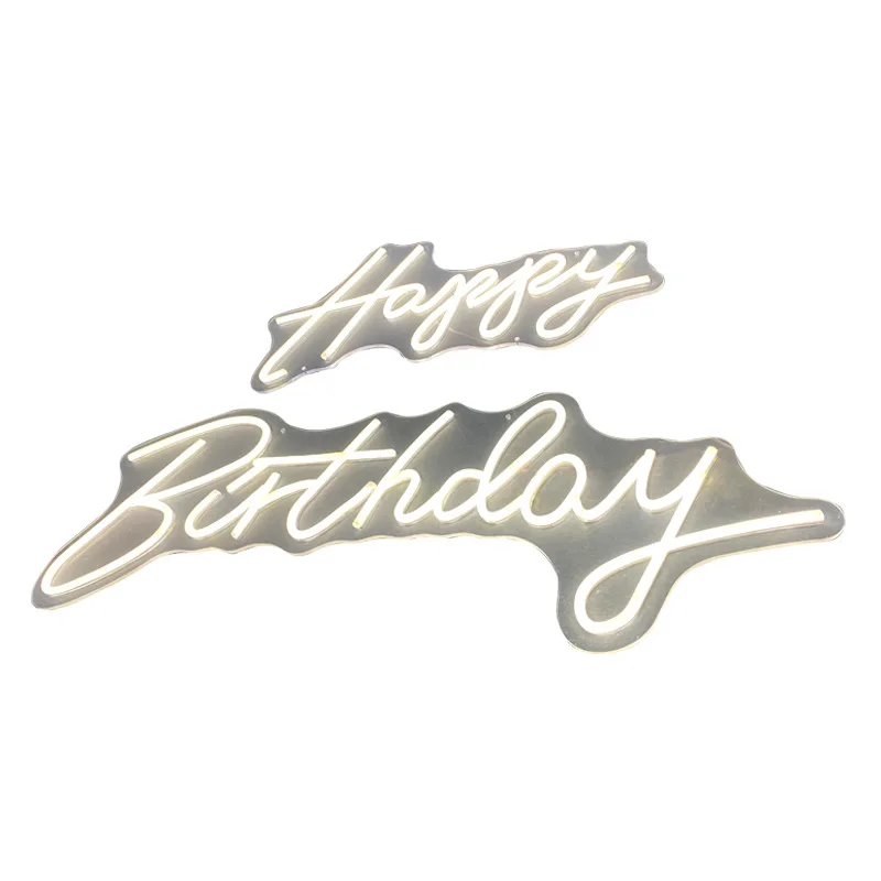 Bedroom curtain lights, birthday decoration styling, neon lights