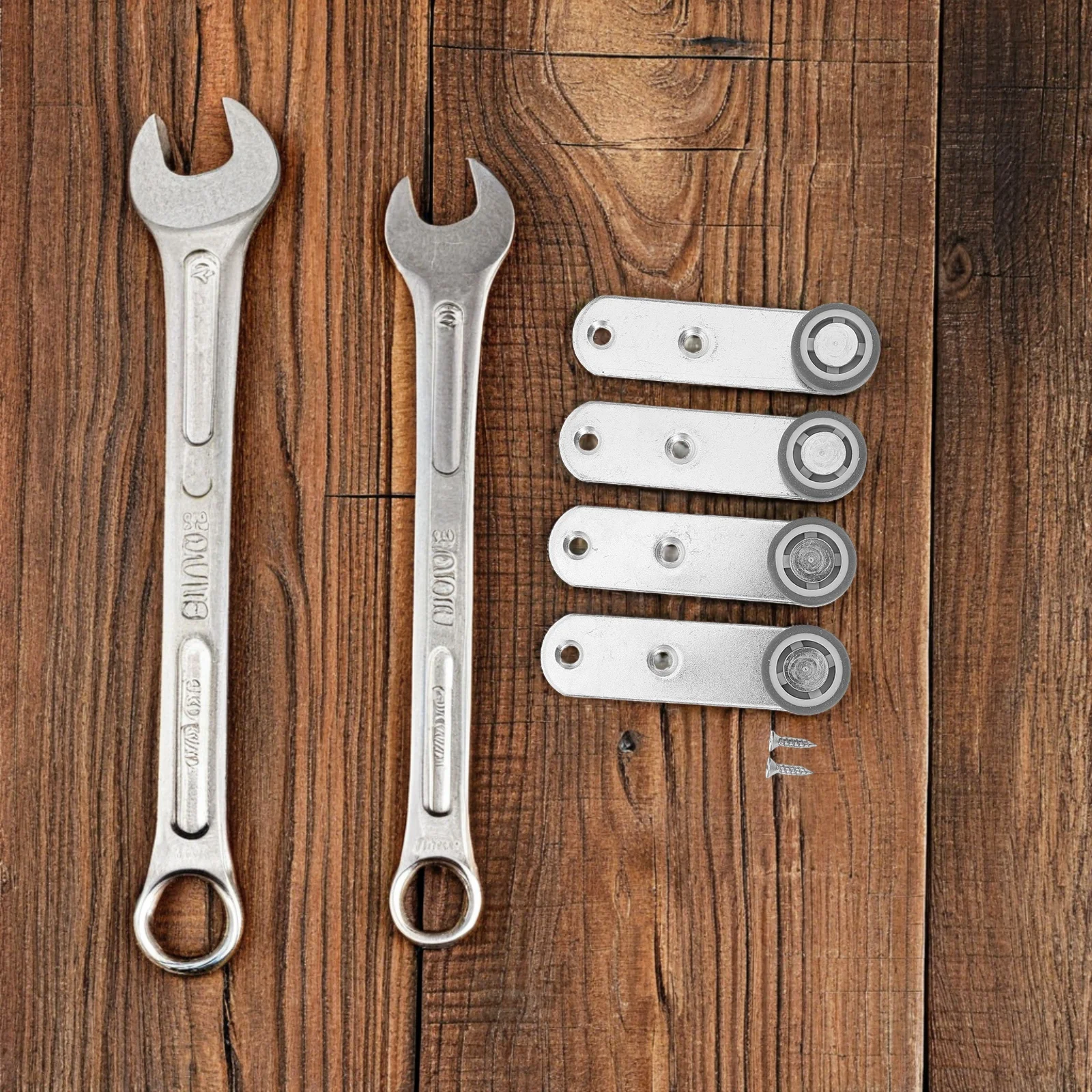 

4Pcs Sliding Door Roller Wheels High Load Capacity Durable Material Directional Movement for Wooden Doors Furniture Hardware