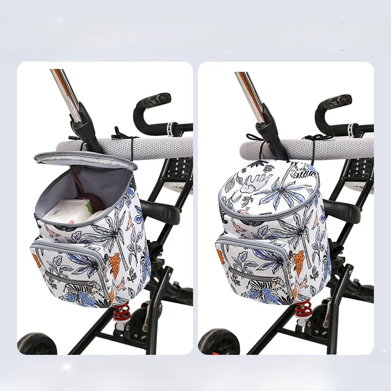 Baby Stroller Organizer Bags Mummy Large Capacity Travel Hanging Bag Bottle Holder Pram Diaper Bags Baby Stroller Accessories