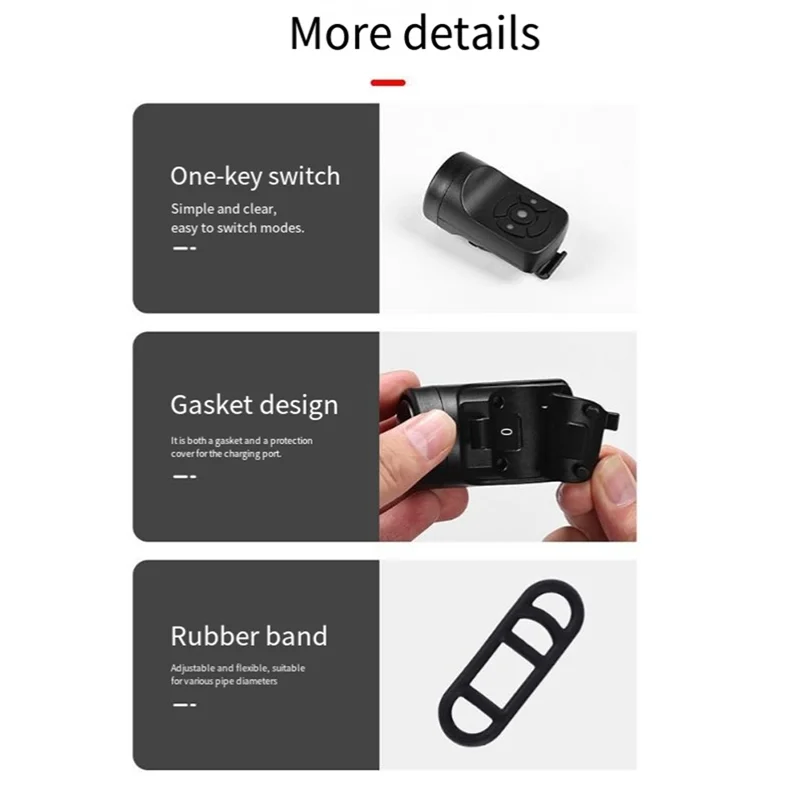 A51Q-MTB دراجة القرن بصوت عال سكوتر كهربائي القرن قوية ل جرس الباب للدراجة لملحقات الدراجة جرس الدراجة #3