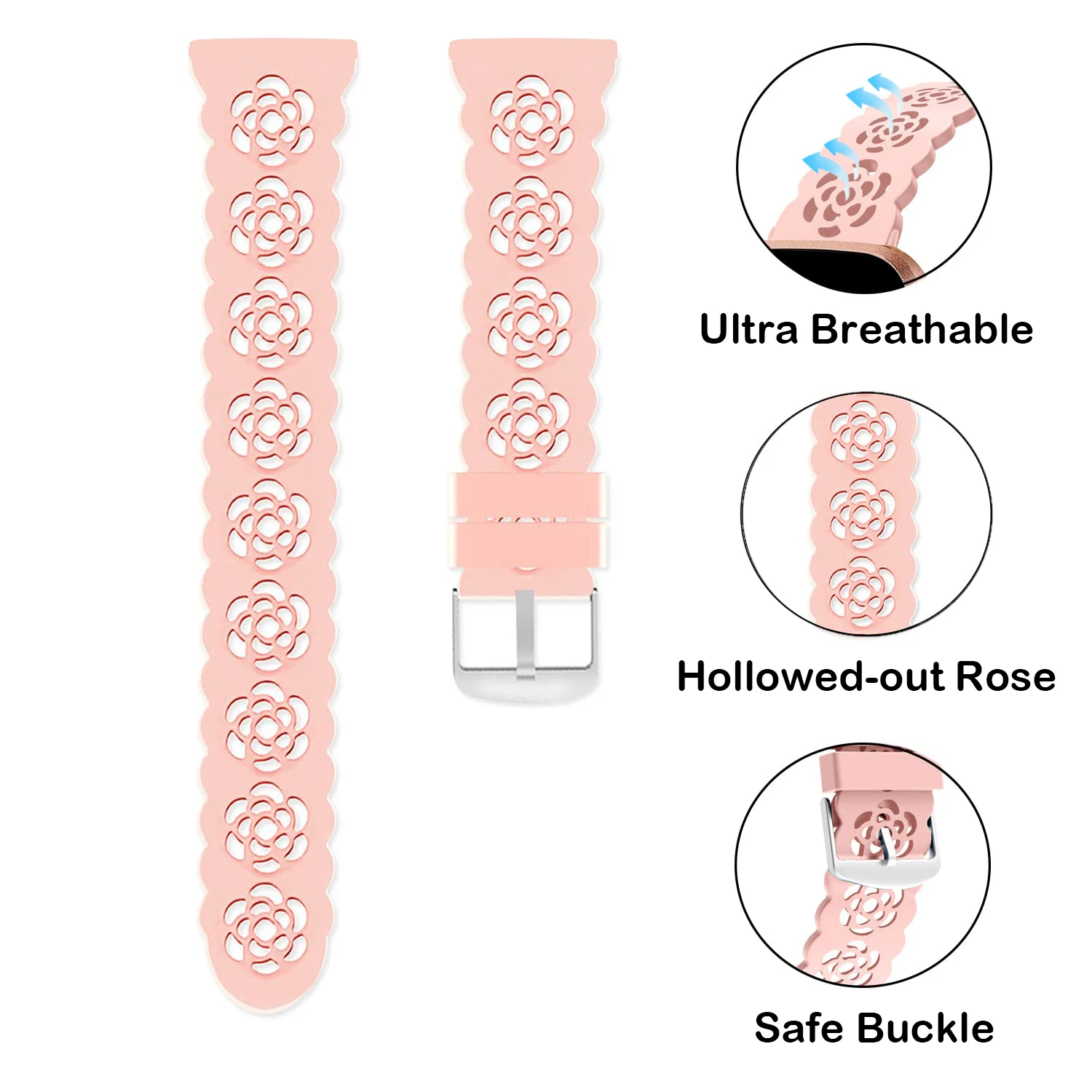 Silicone Strap For Fitbit Versa 3 2 1 Lite Band Replacement Sport Watchband Bracelet For Fitbit Versa Lite Wristband Waterproof