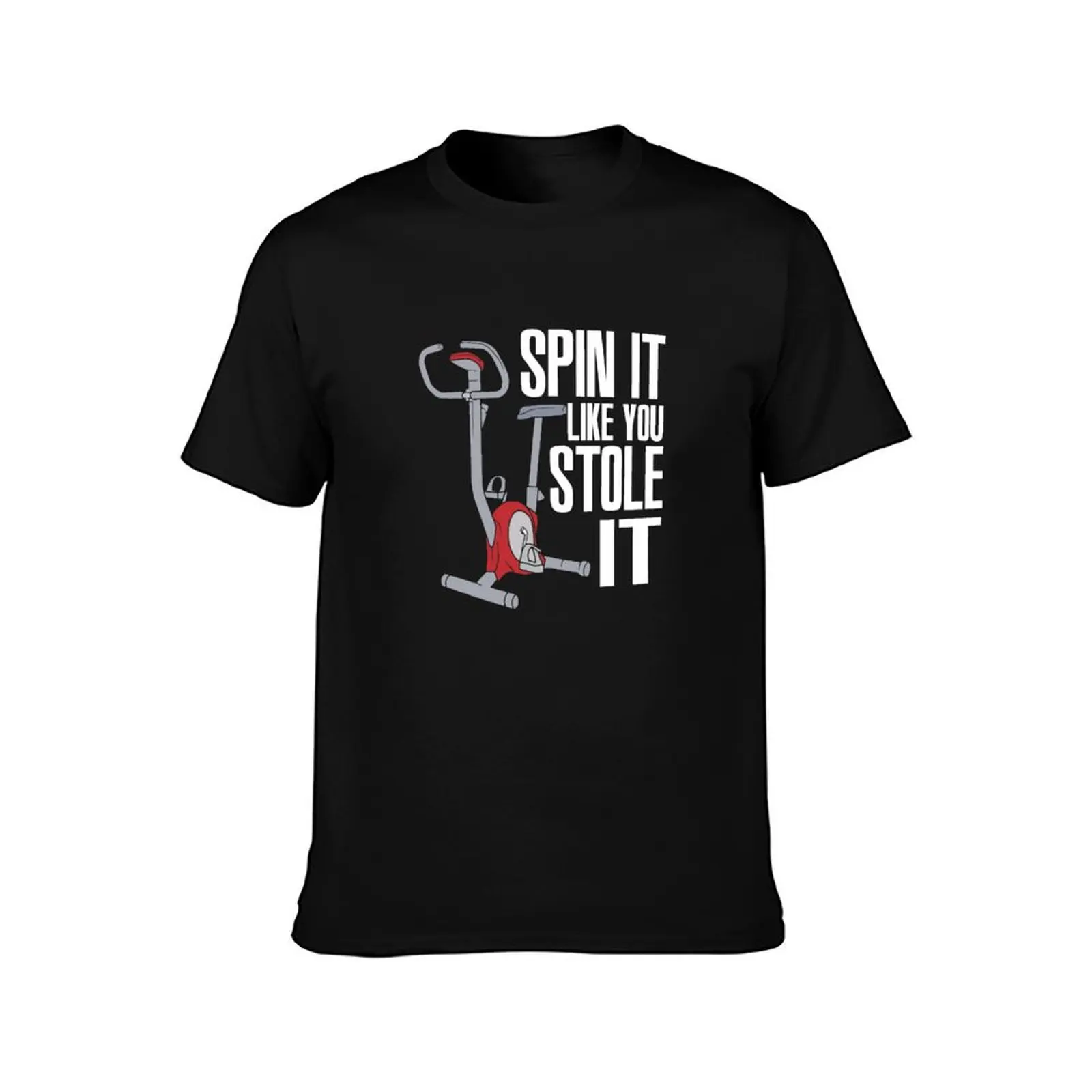 Spin Indoor Cycling Bike Exercise Enthusiast T-Shirt Basic Plain Tee for Spring and Summer T-Shirt