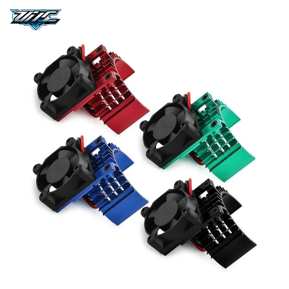 30x30mm Motor Cooling Fan Set with Aluminum Heat Sink, Efficient Heat Dissipation Upgrade Parts for 3650 3660 540 550 RC Car