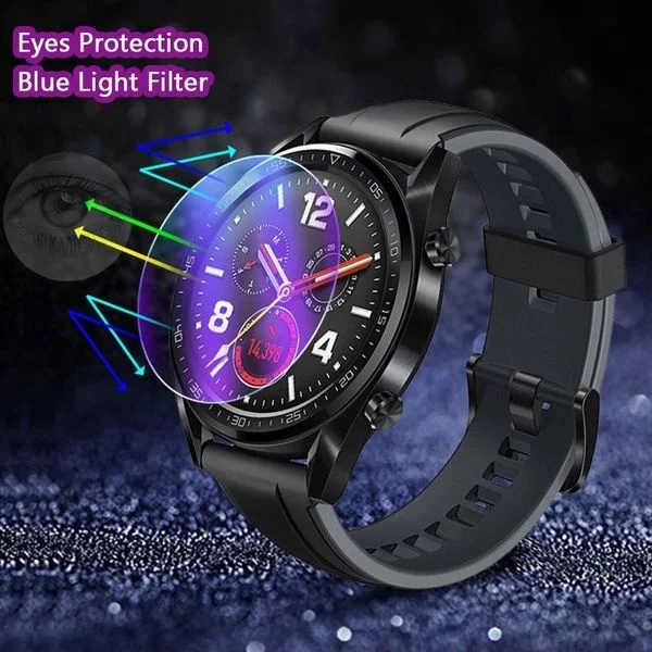 2 шт. для умных часов Garmin Instinct 2X Solar Tactical 2.5D HD Clear / Anti Purple светильник 9H Защитная пленка для экрана из закаленного стекла