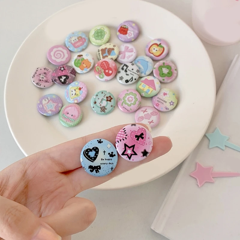  6Pcs Cartoon Brooch Badges Pins Fun Metal Enamel Pins For Kid Teens Adults Backpacks Hat Bag Jackets Coat Decoration