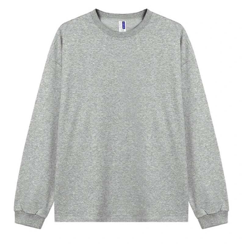 

Women's Solid Loose Long Sleeve T-shirt Autumn Winter Casual O-collar Pure Cotton Simple Pullovers Versatile Base Layer Tops