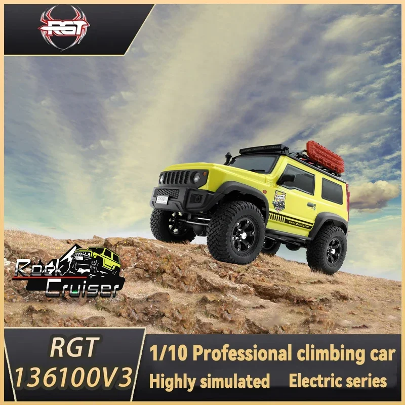 RGT Jimny 1/10 136100V3 RC car 4WD Crawler Climbing  Buggy Off-road Vehicle Remote Control Model Car Adult boy toys model