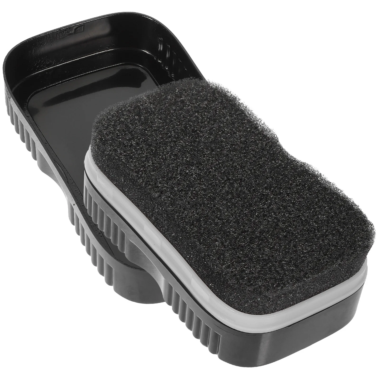 

1Pair Sponge Shoes Brush Double-Sided Use Plastic and Sponge Material Easy to Handle Not Hurting Hands Shoe Wax Cleaner