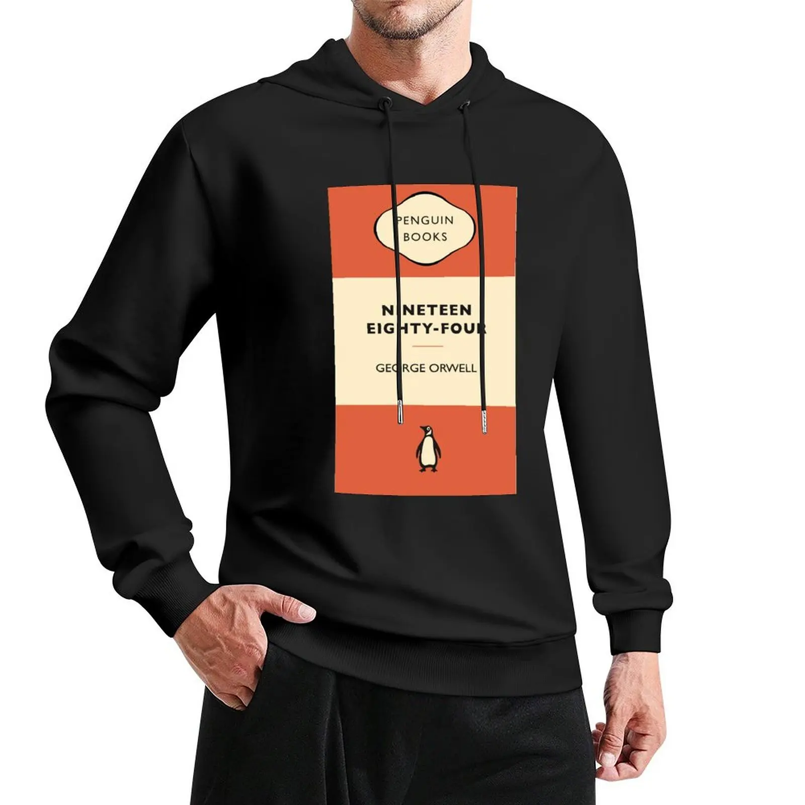 Penguin Classic Nineteen Eighty Four by George Orwell Pullover Hoodie men's coat men hoodie