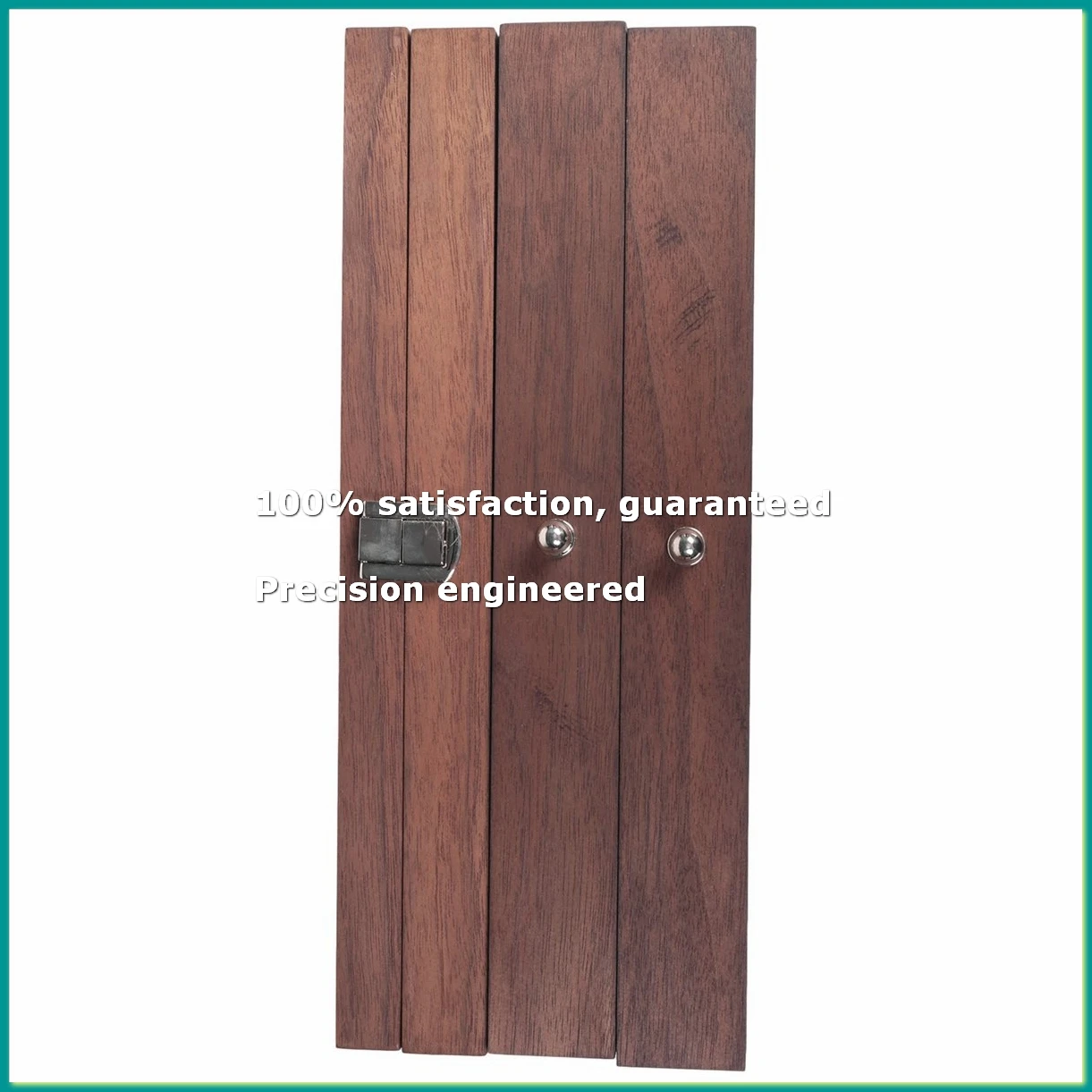 34 Grid Walnut Pen Storage Case Luxury 3 Layer Pen Display Organizer Transparent Window Fountain Box Pen-Collection-A09G